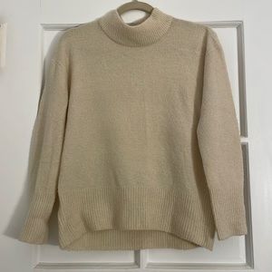 NastyGal Cream Mock neck sweater